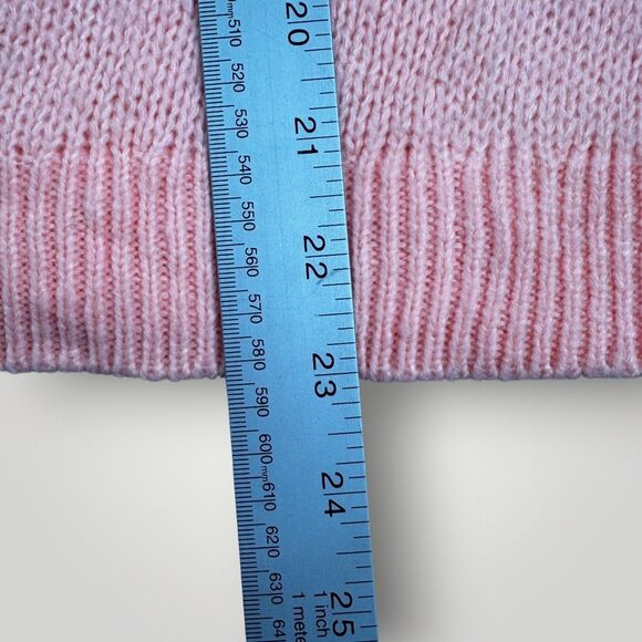 NWT Calvin Klein Women’s M Peach Oversized Sweater CK Logo Front Long Sleeve - Picture 9 of 9